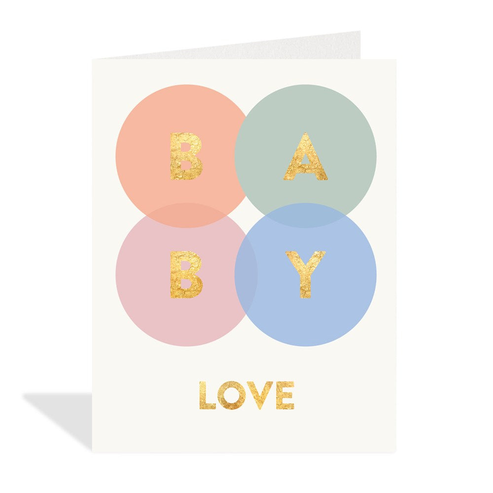 Halfpenny Postage Baby Love Card - 4.25 x 5.5 in, Printed in Canada