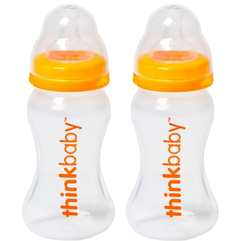 Think Baby 9-Ounce Twin Pack of Baby Bottles