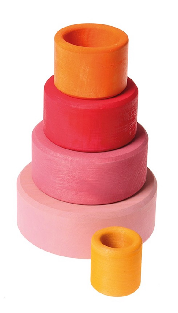 Grimms 5 - Piece Lollipop - Style Stacking Bowls for Kids