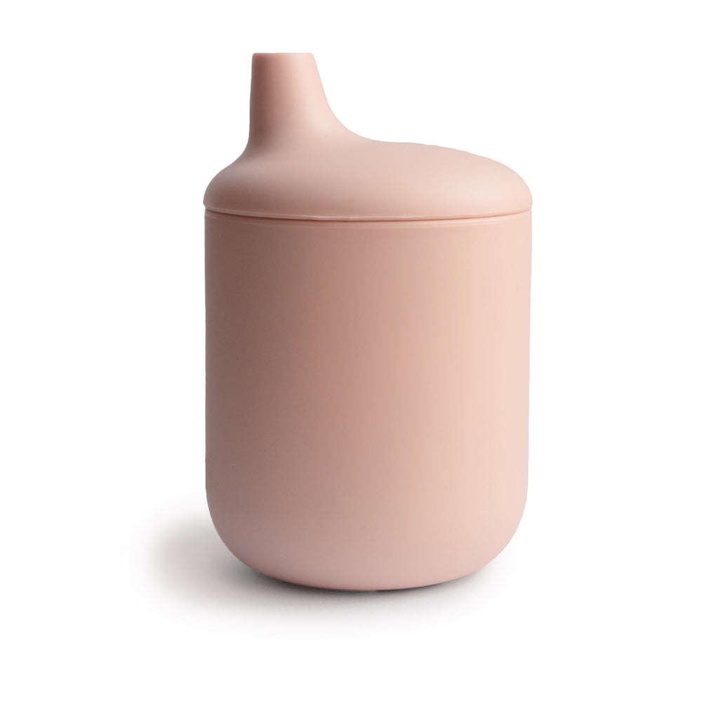 Blush Mushie Food-Grade Silicone Sippy Cup for Babies