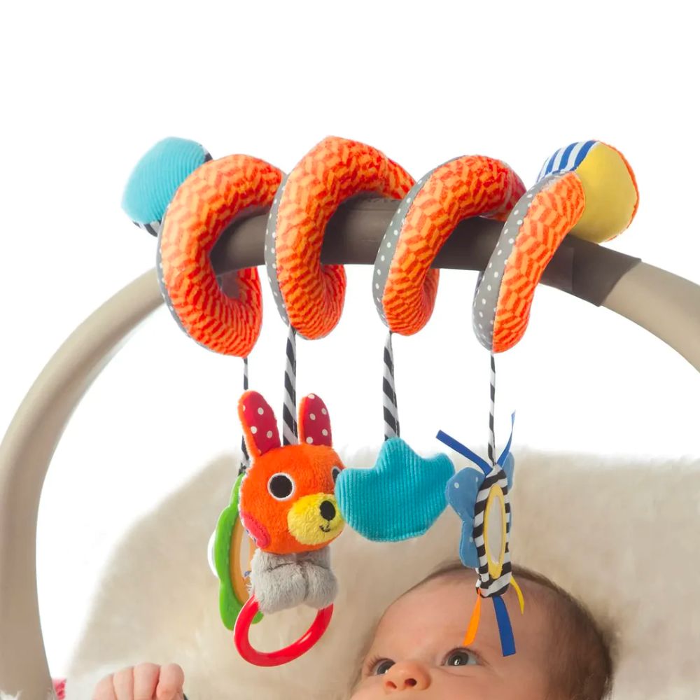 Manhattan Toy Portable Play Activity Spiral for Infants with Multiple Interactive Elements