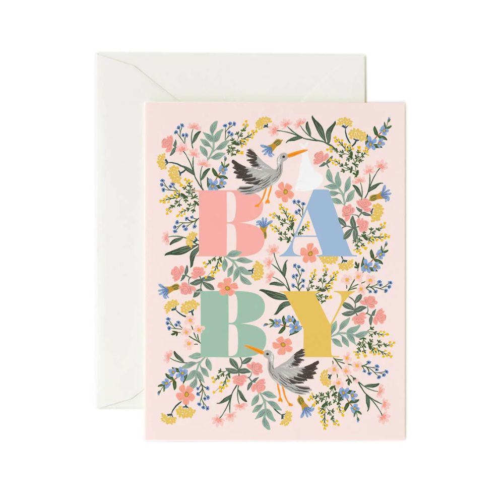 Thoughtful Mayfair Baby Greeting Card for Welcoming Newborns