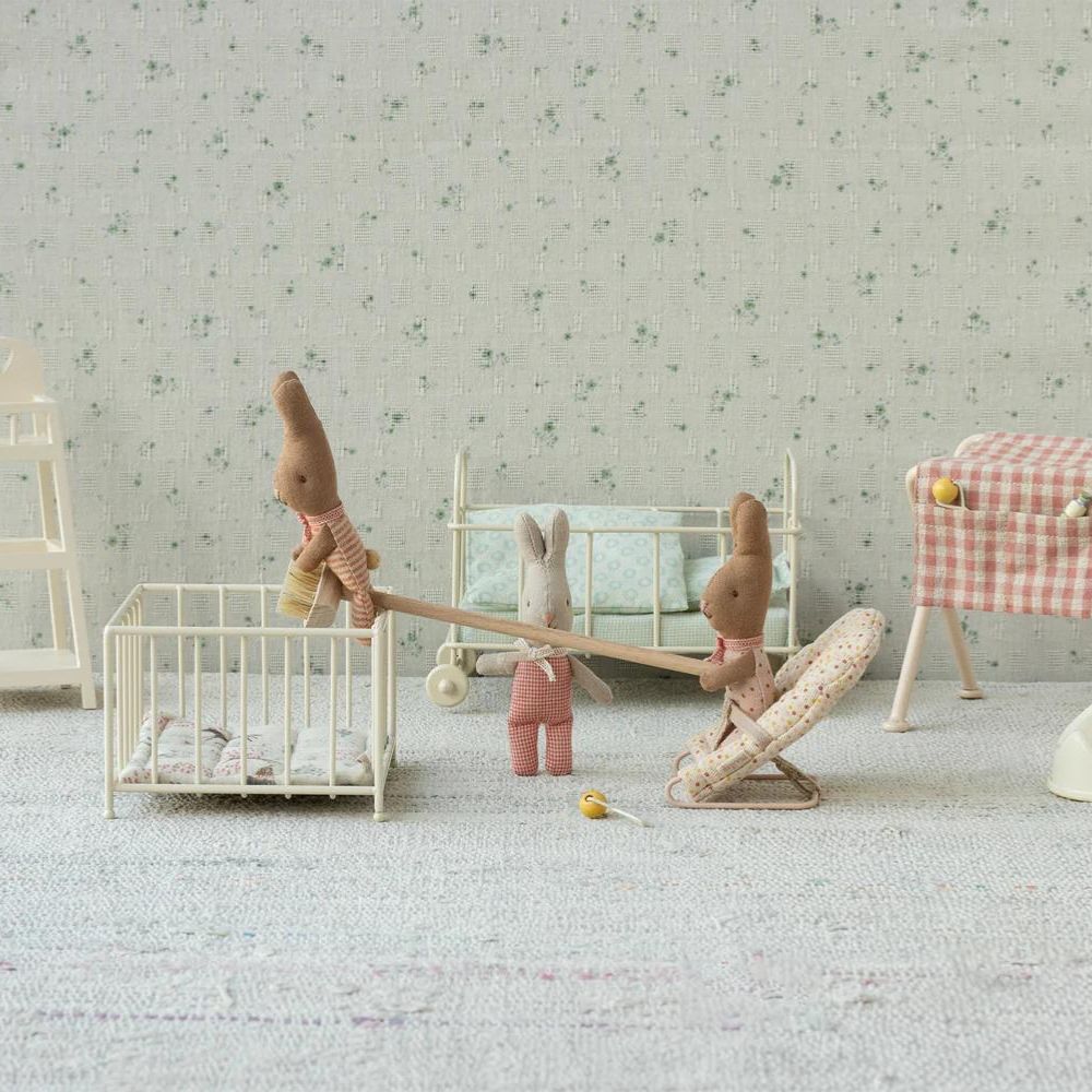 Adorable Maileg Red Check My Rabbit - A Tiny Bunny Delight