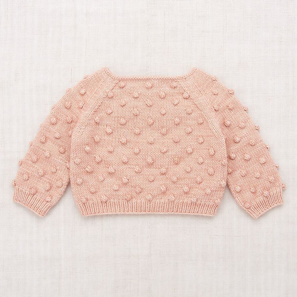 Misha & Puff Heavy - weight Merino Wool Baby Popcorn Hand - knit Sweater