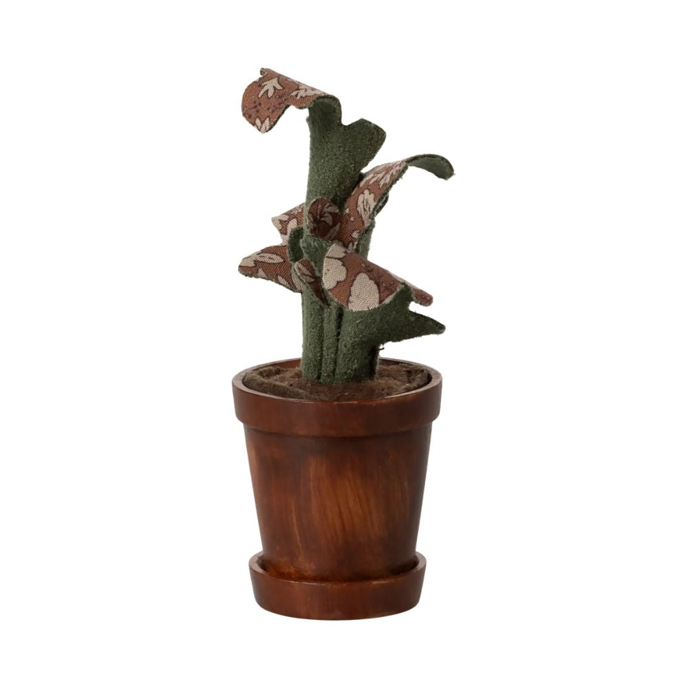 Maileg Decorative Fabric Flower Pot with Artificial Green Plant